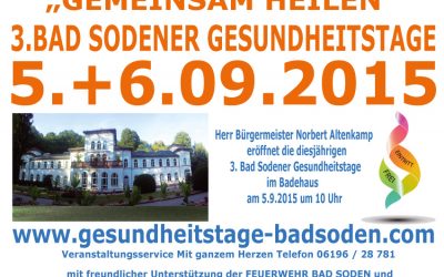 3. Bad Sodener Gesundheitstage: Aromatherapie am 05. und 06.09.15