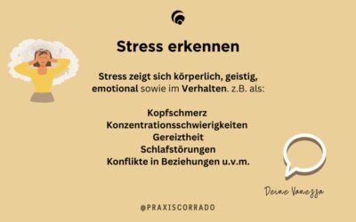 Stress erkennen und Stressreaktion ändern